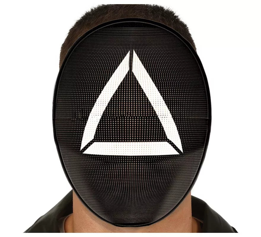 Máscara Triángulo Vigilante de Juego de PVC