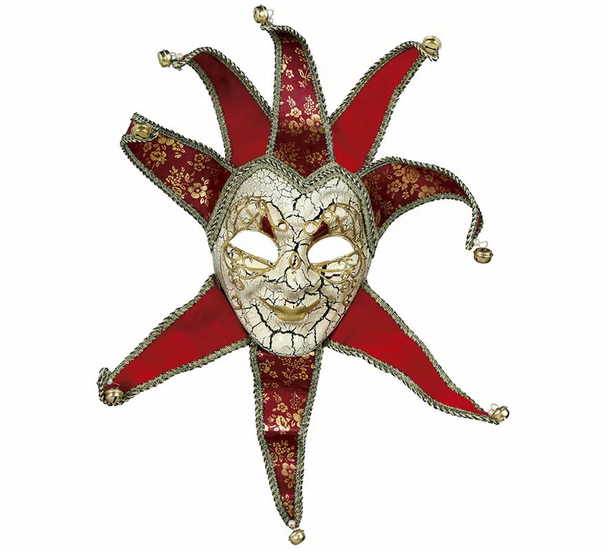 Máscara Veneciana Roja de Hombre