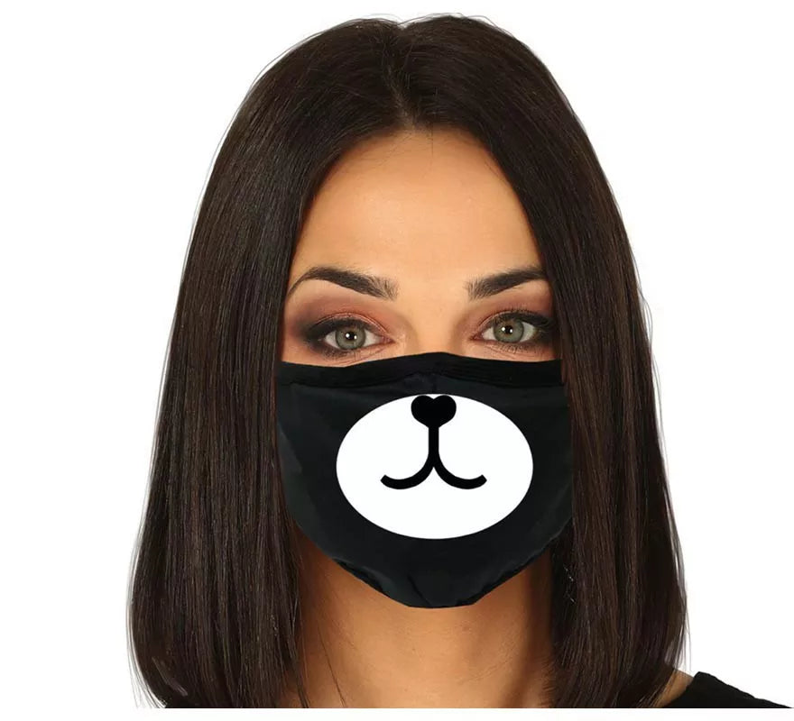 Mascarilla 3 Capas de Tela Dibujo Perro para adultos