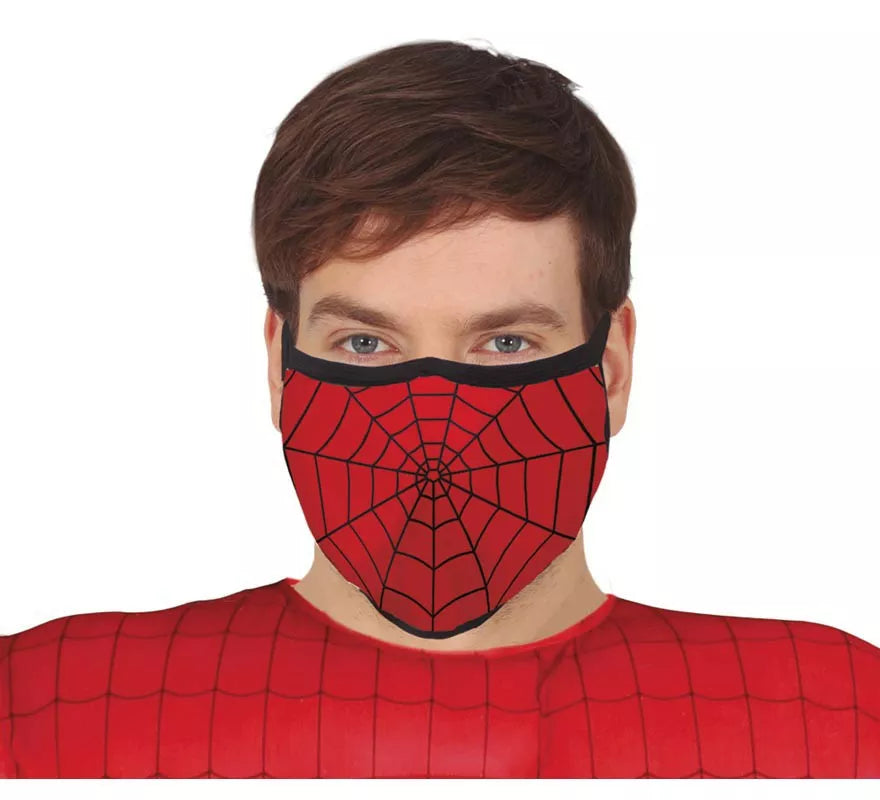 Mascarilla 3 Capas de Tela Superhéroe Arácnido para adultos