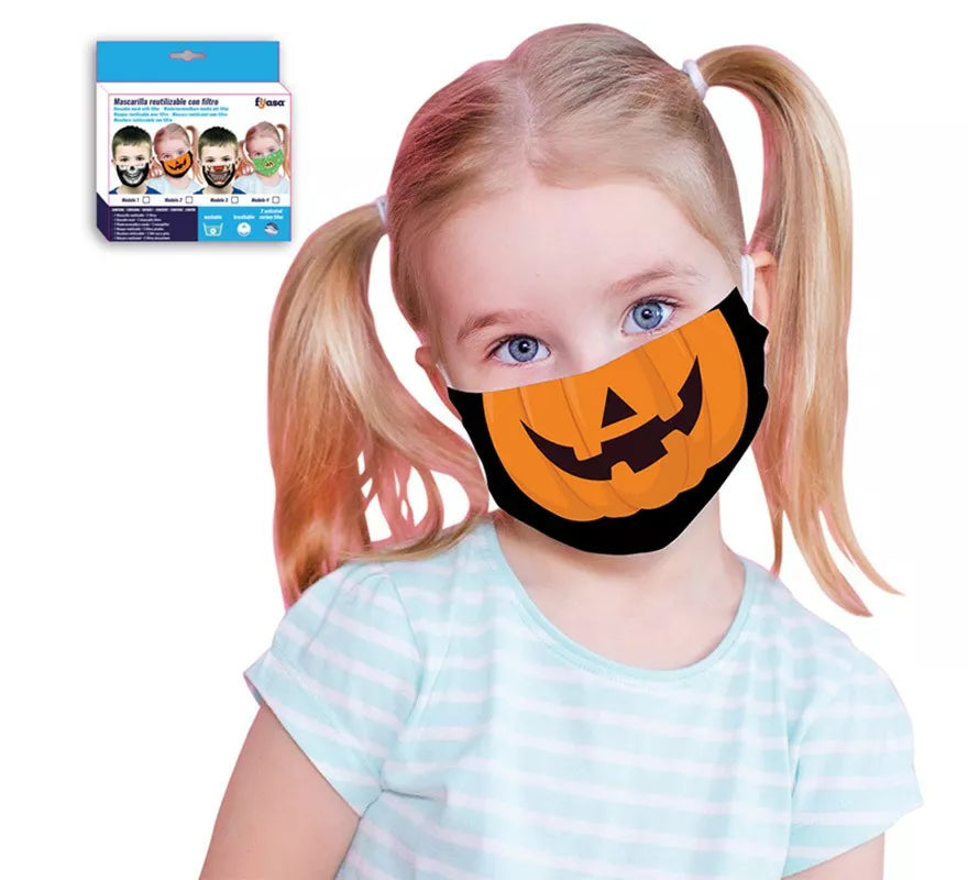 Translation missing: en.Mascarilla Calabaza Infantil con Filtro (Incluye 2 Filtros)