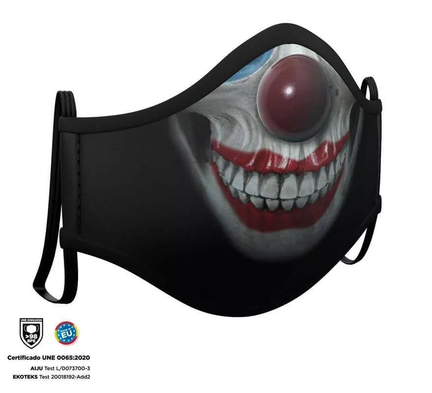 Translation missing: en.Mascarilla Higiénica Halloween Esqueleto Clown Infantil
