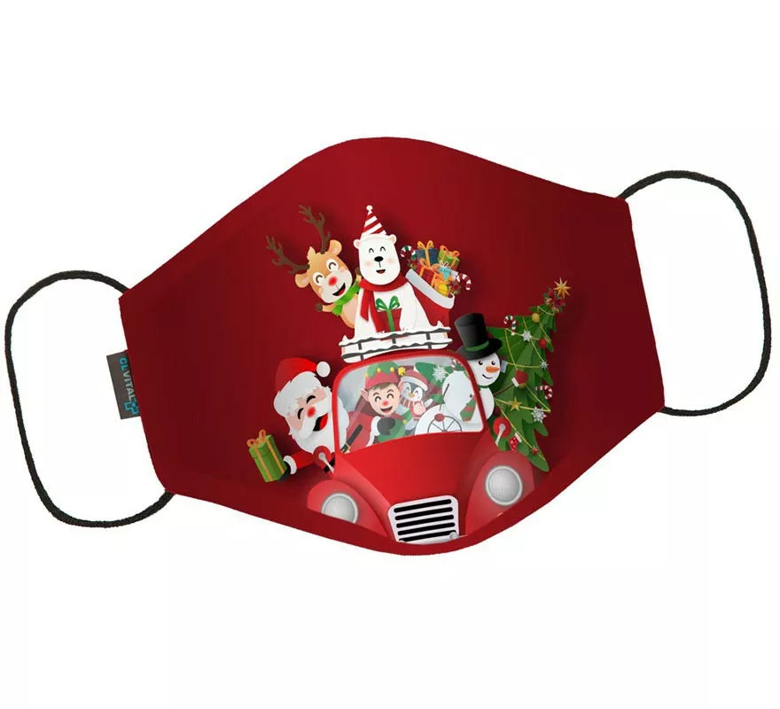Mascarilla Higiénica Infantil Protectora Papá Noel