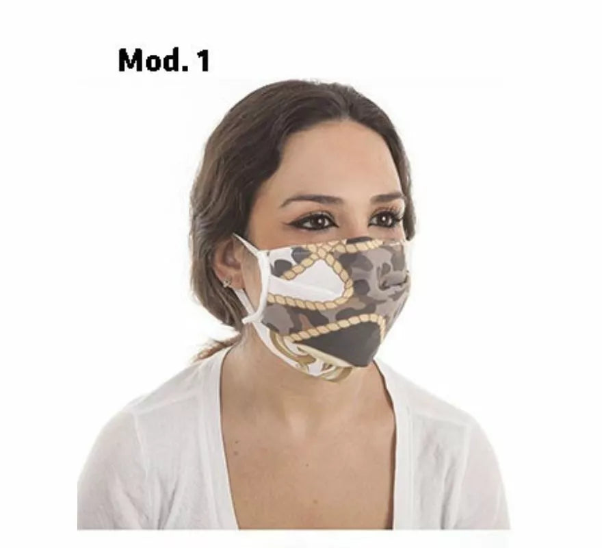 Translation missing: en.Mascarilla Higiénica Protectora estampada 3 filtros en diferentes modelos