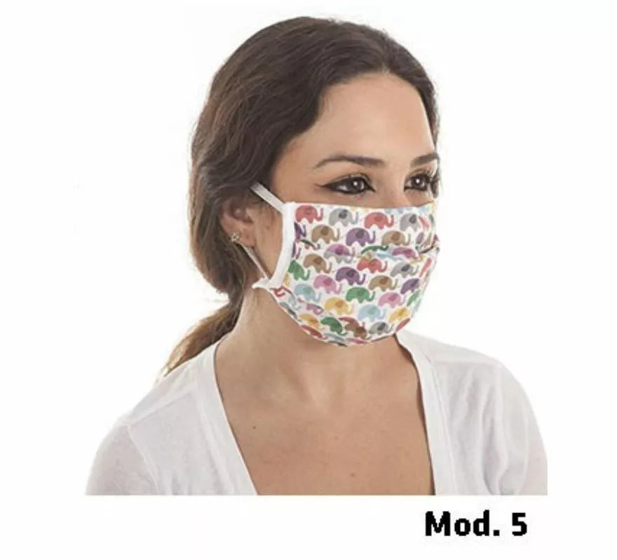 Translation missing: en.Mascarilla Higiénica Protectora estampada 3 filtros en diferentes modelos