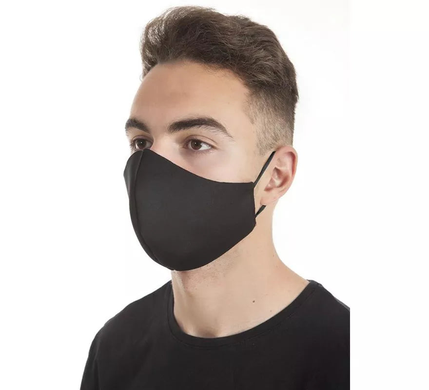 Translation missing: en.Mascarilla Higiénica Protectora Neopreno Negra con gomas