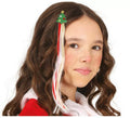 Mechón Árbol Navideño para cabello infantil de 30 cm