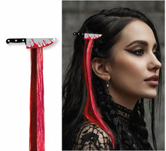 Black and red knife tuft