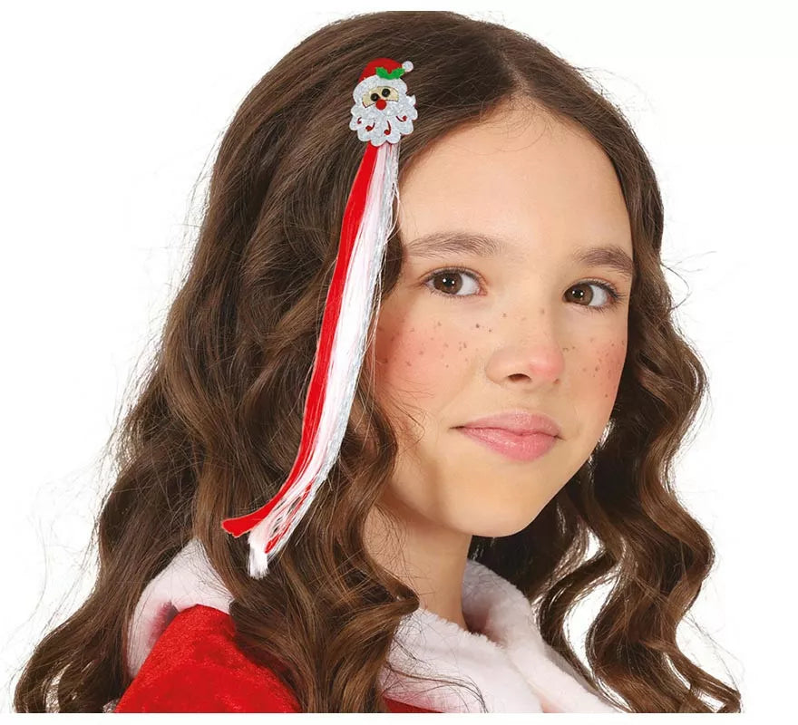 Translation missing: en.Mechón Papá Noel para cabello infantil de 30 cm