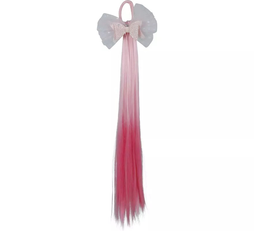 Mechón rosa con Lazo de 40 cm