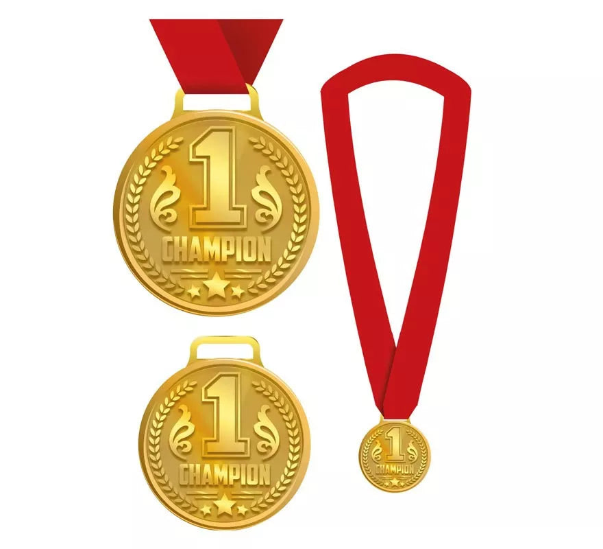 Medalla Champion 1 con cinta roja