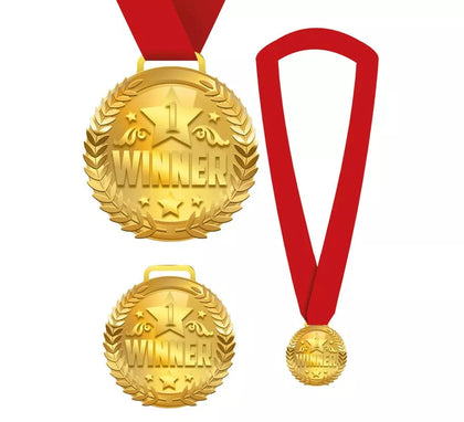 Medalla Winner con Cinta roja