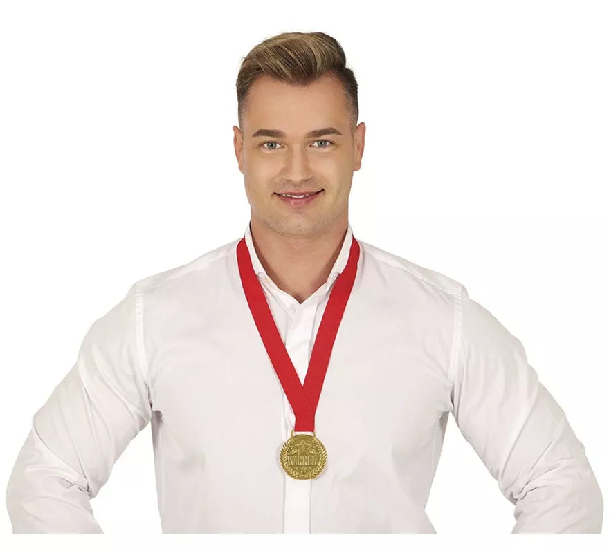 Medalla Winner con Cinta roja