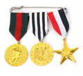 Medallas de Honor Militar doradas con cinta