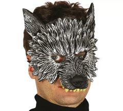 Gray Wolf Half Mask