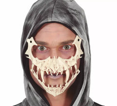PVC Half Fangs Skull Mask