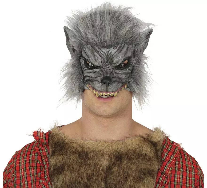 Media Máscara de Hombre Lobo Vinilo