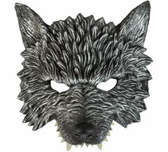 Gray Wolf Half Mask