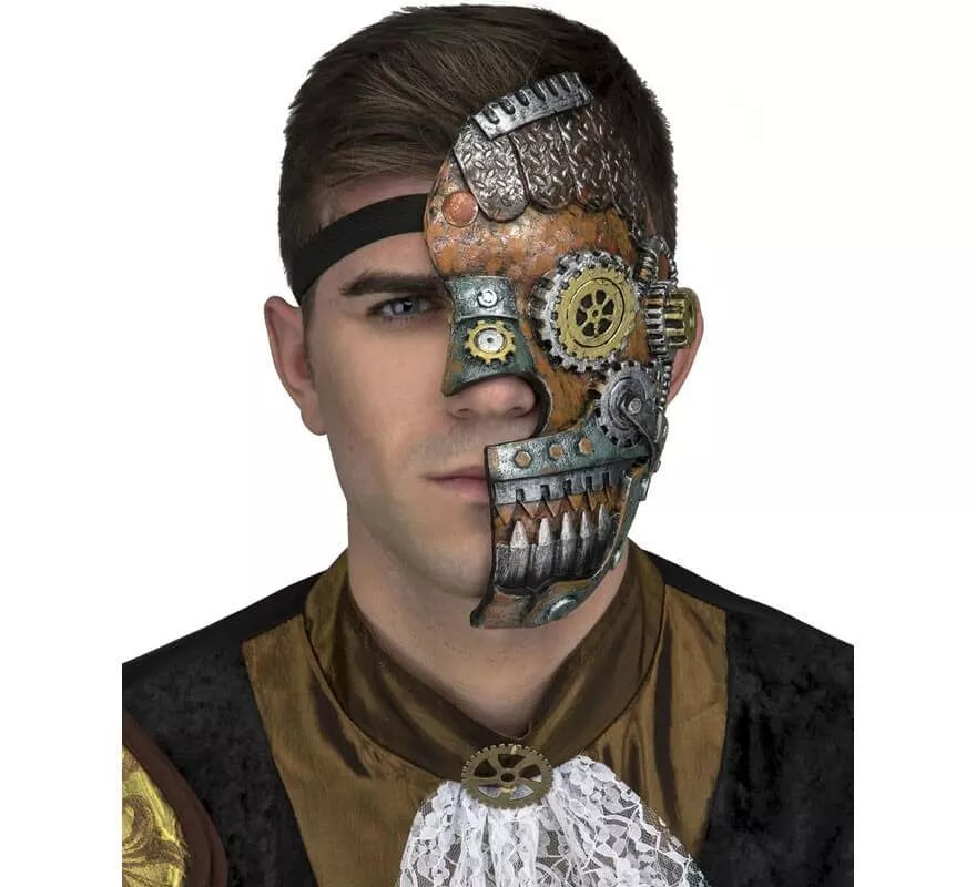 Translation missing: en.Media Máscara Steampunk con Rodamientos