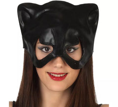 Super Black Cat Half Mask
