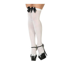 White Stockings with Bows in various colors