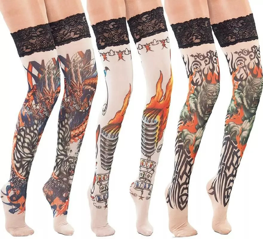Translation missing: en.Medias con Tatuajes 3 Modelos surtidos