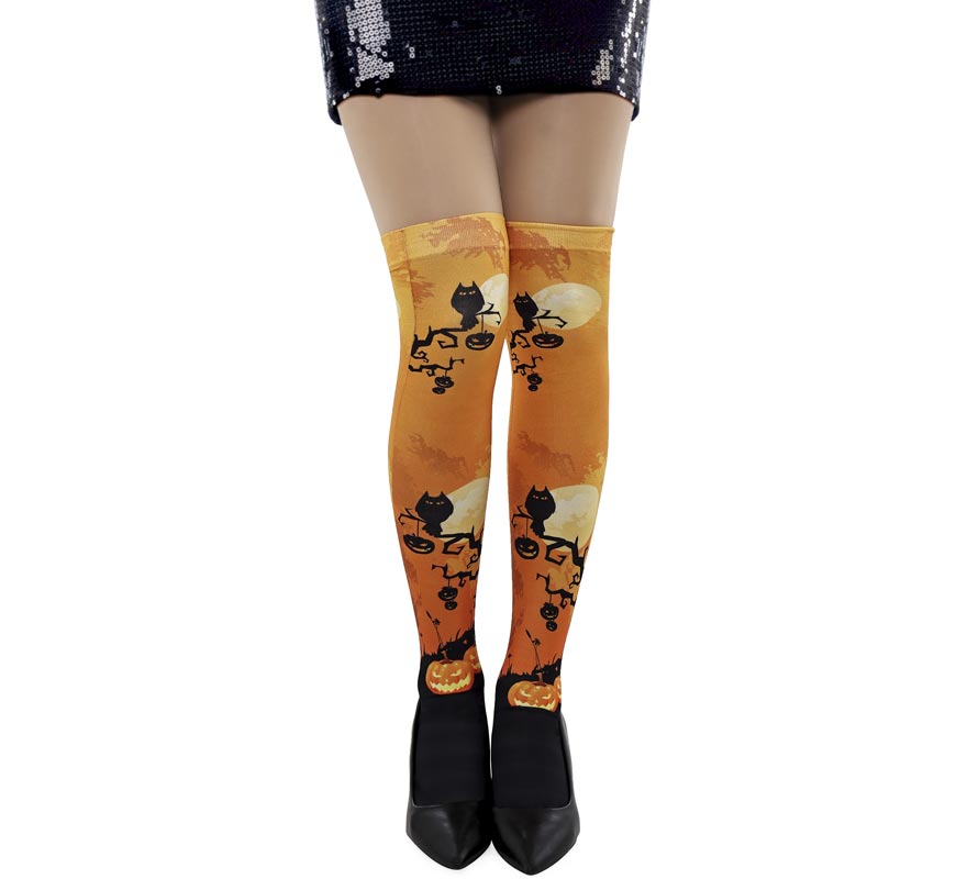 Medias de Calabazas naranja