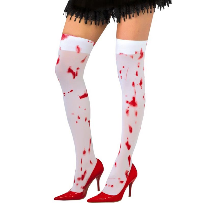 Medias de liga con sangre para Halloween