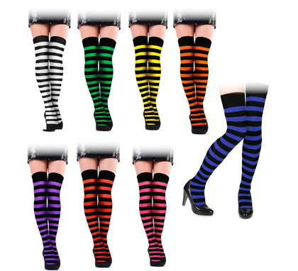 Medias de Rayas Negras adulto en varios colores