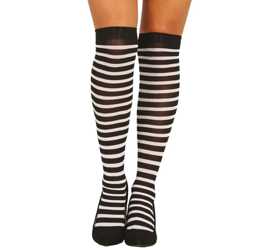 Translation missing: en.Medias Negras con Rayas Blancas