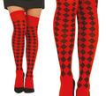 Medias Rojas con Rombos