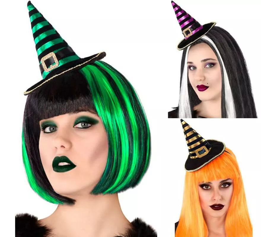 Translation missing: en.Mini Sombrero de Bruja a Rayas en varios colores