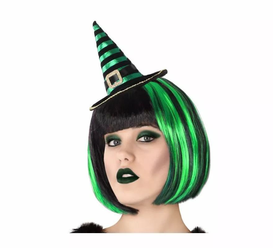 Mini Sombrero de Bruja a Rayas en varios colores