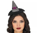 Mini Sombrero de Bruja plata
