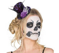 Mini Sombrero de Calaveras con mano y flor