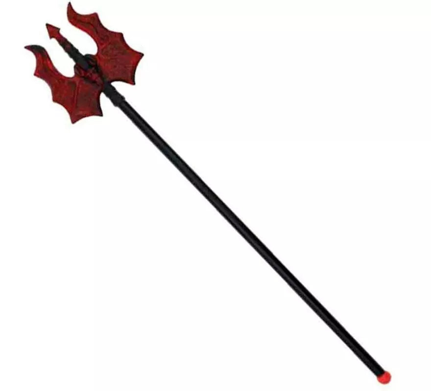 Translation missing: en.Mini Tridente negro y rojo de juguete de 56 cm