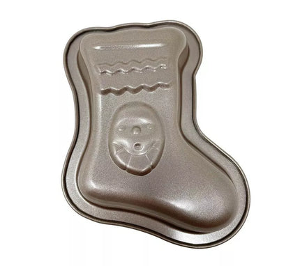 Molde Bota Navideña metálico para pasteles de 15 cm