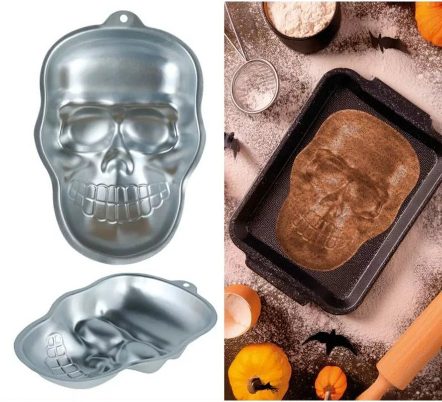 Molde Calavera Aleación de Aluminio de 27x18 cm