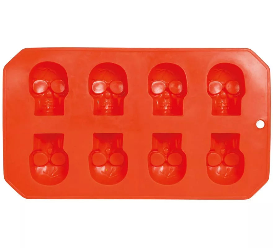 Molde de Cubitos de Hielo con forma de Calaveras 21x12 cm