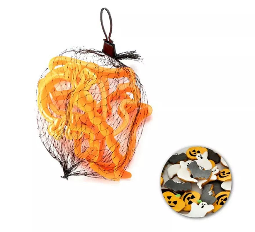 Molde de Galletas fantasma, calabaza y murciélago