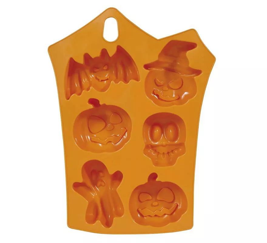 Molde Figuras Halloween para 6 Galletas de 23x15 cm