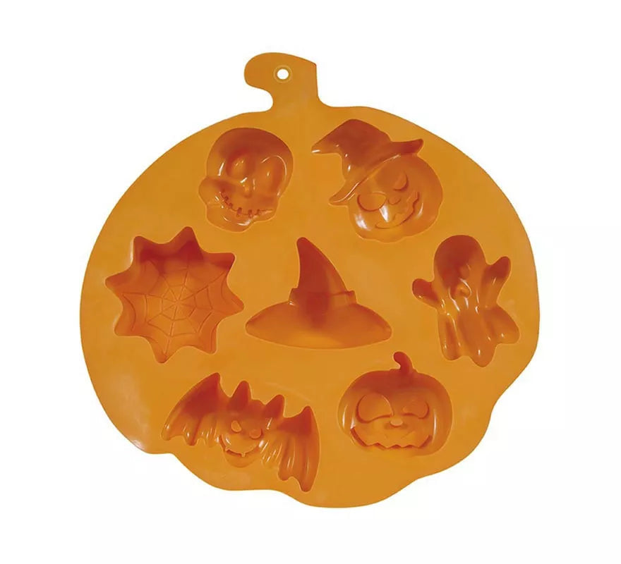 Molde Figuras Halloween para 7 Galletas de 26x23 cm