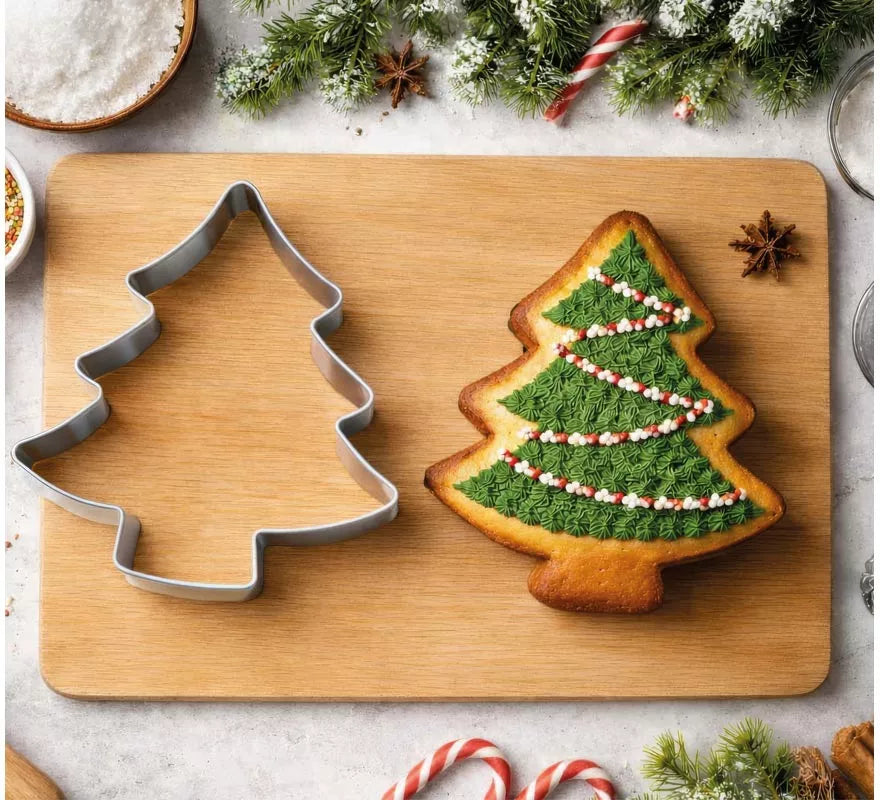 Translation missing: en.Molde Metálico de Árbol de Navidad para Galletas de 9 cm