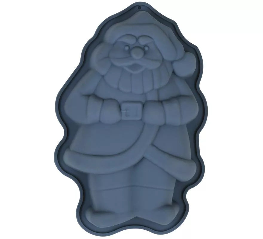 Molde Papá Noel de Silicona para Pasteles 17x12 cm