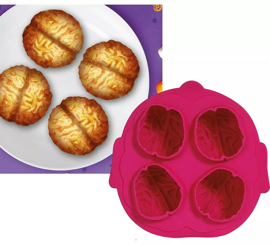 Molde para 4 Galletas de Cerebro 16x16 cm