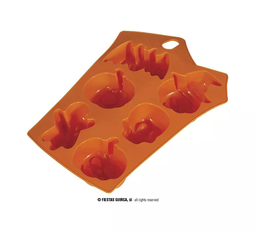 Molde Figuras Halloween para 6 Galletas de 23x15 cm