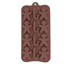 Rectangular mold for 12 10x20 cm silicone cookies