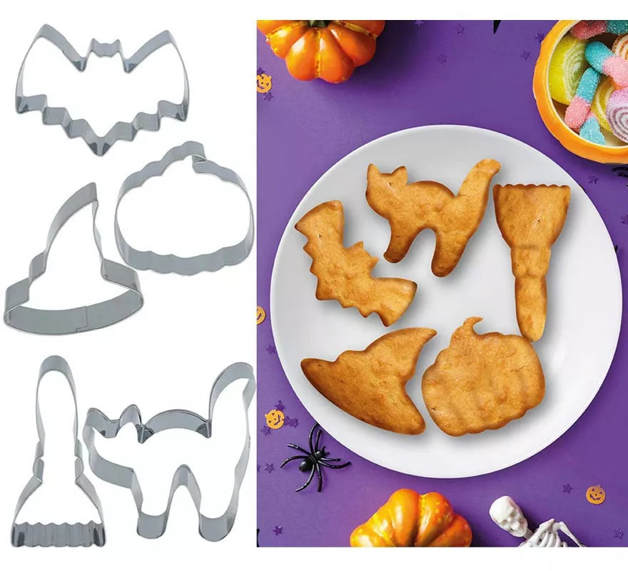 Translation missing: en.Moldes Metálicos para 5 Galletas Halloween