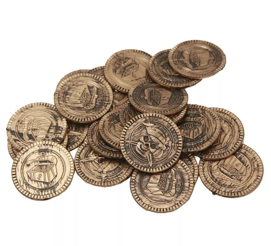 Translation missing: en.Monedas imitación oro de Pirata o Ladrón