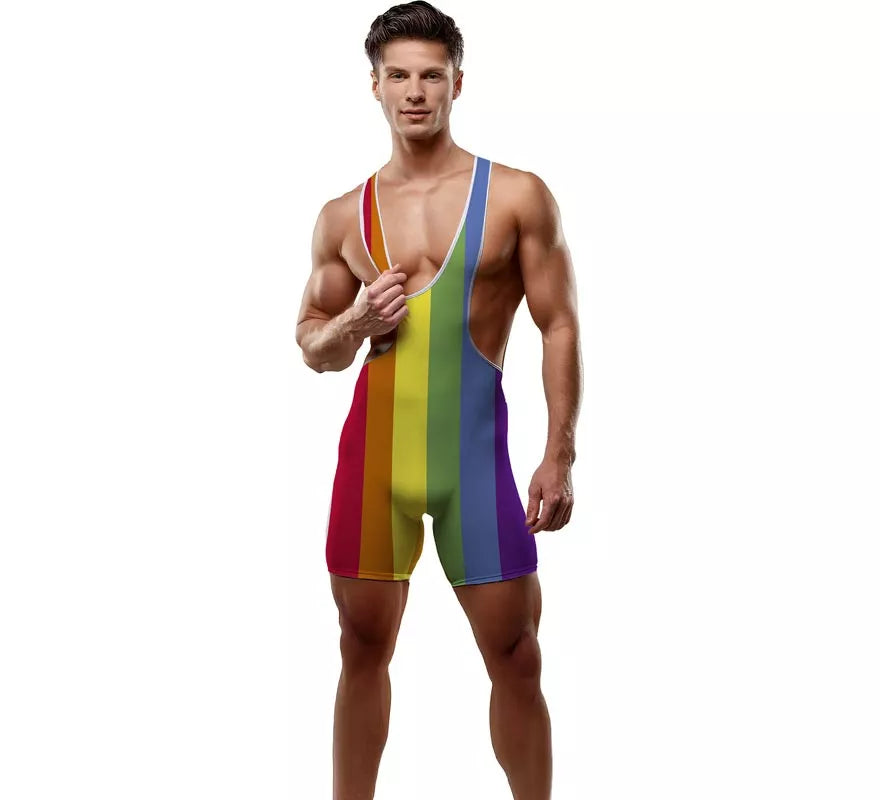 Mono de Tirantes Arcoíris para hombre